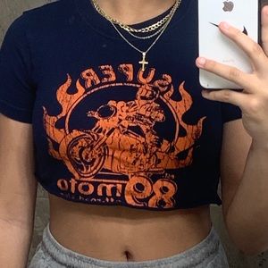 Super Cropped Racing Tee